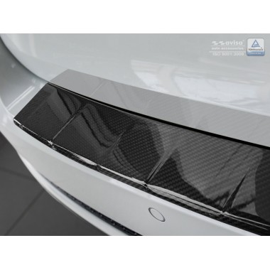Накладка на задний бампер карбон (Avisa, 2/49219) Audi A4 B9 Avant (2015-2019) бренд –  главное фото